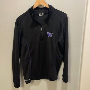 UW Huskies Ping black half zip woman’s top